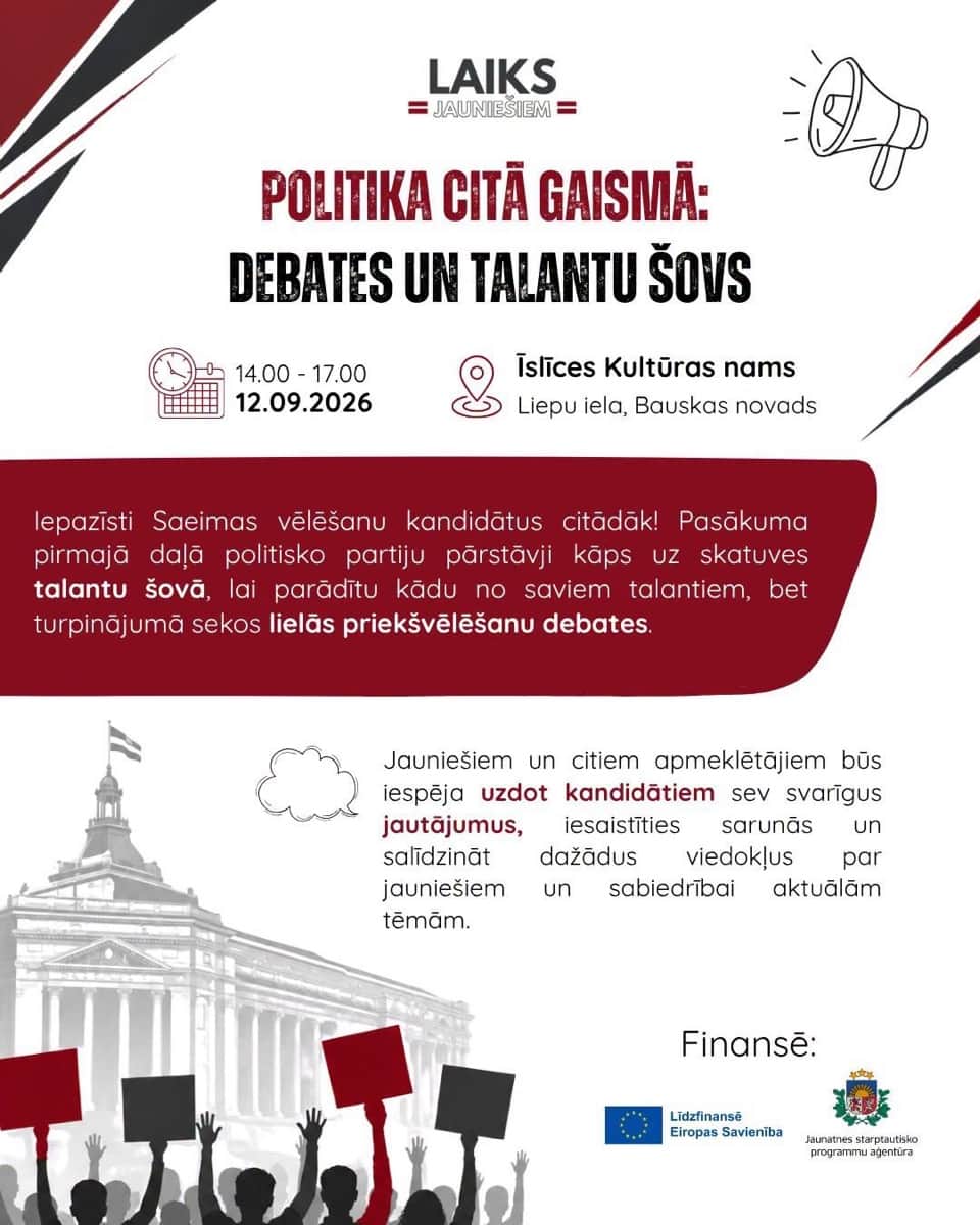 POLITIKA CITĀ GAISMĀ: debates un talantu šovs