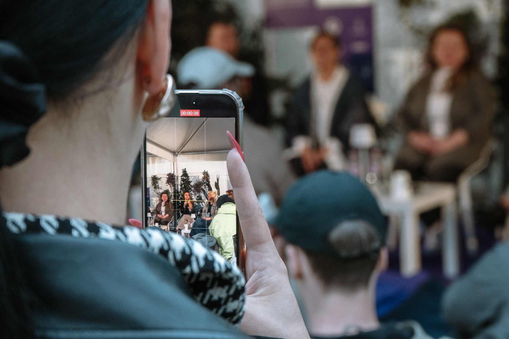 May be an image of 6 people, phone and crowd