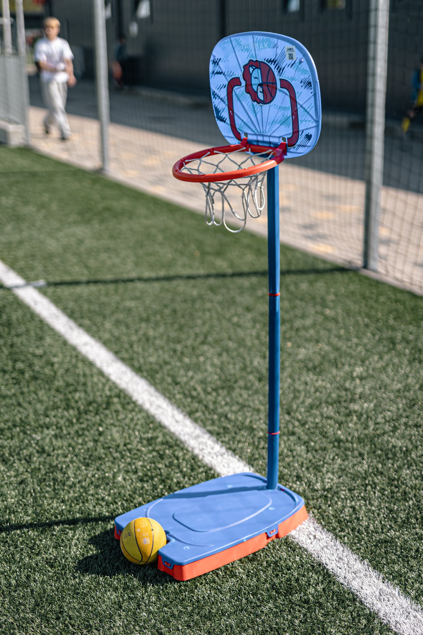 May be an image of 1 person, playing tennis, playing soccer, playing football and text