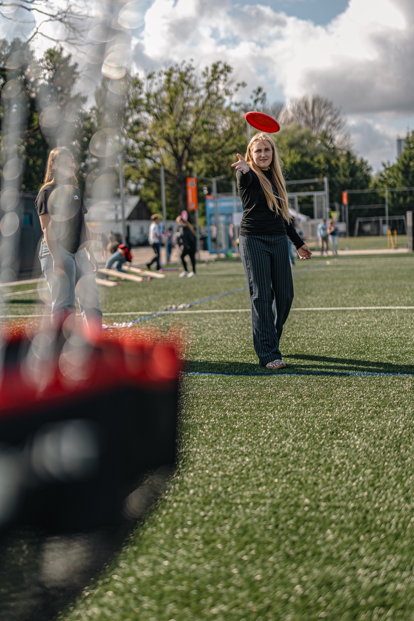 May be an image of 6 people, people playing football, people playing soccer, saxophone, clarinet and frisbee
