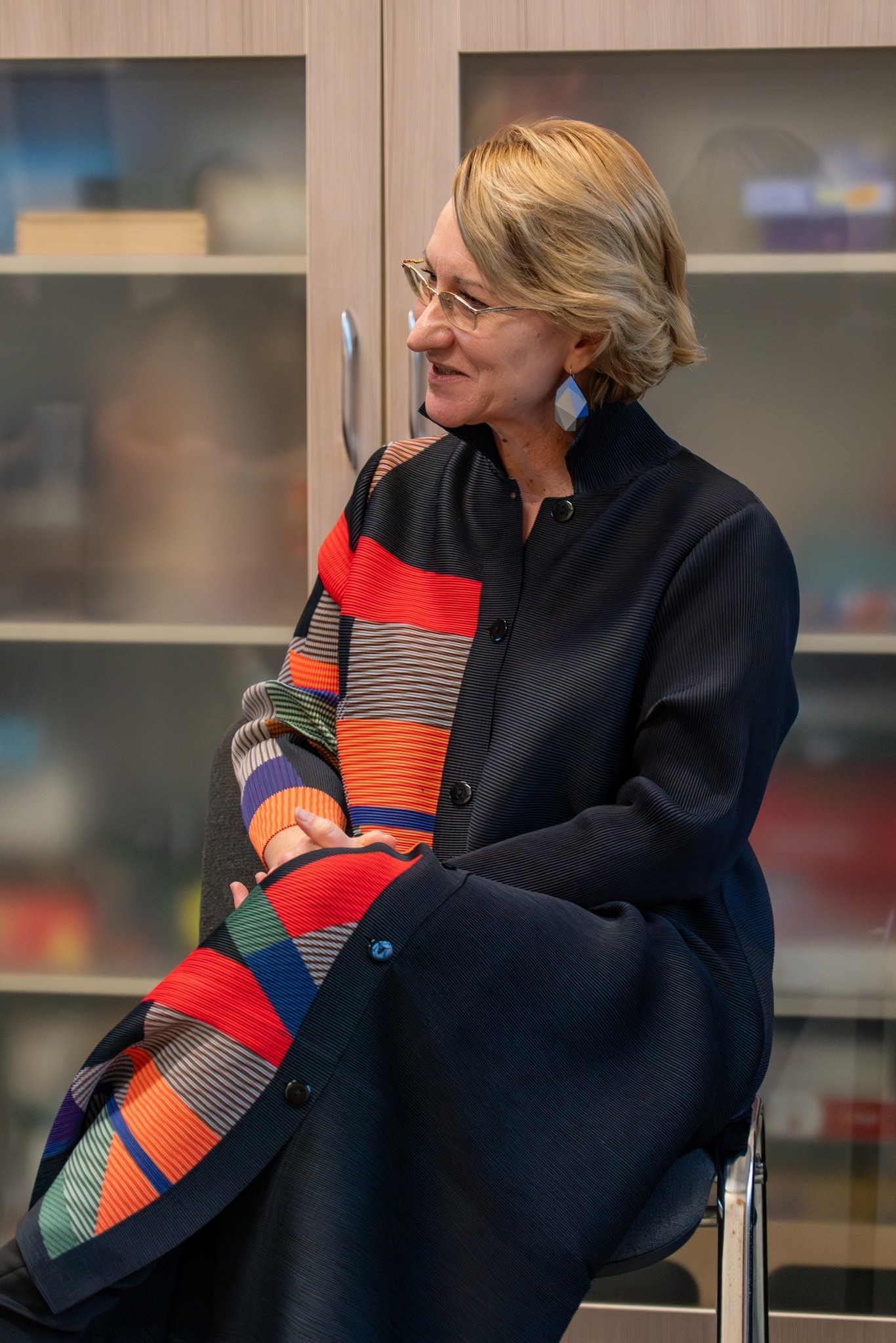 May be an image of one or more people and scarf