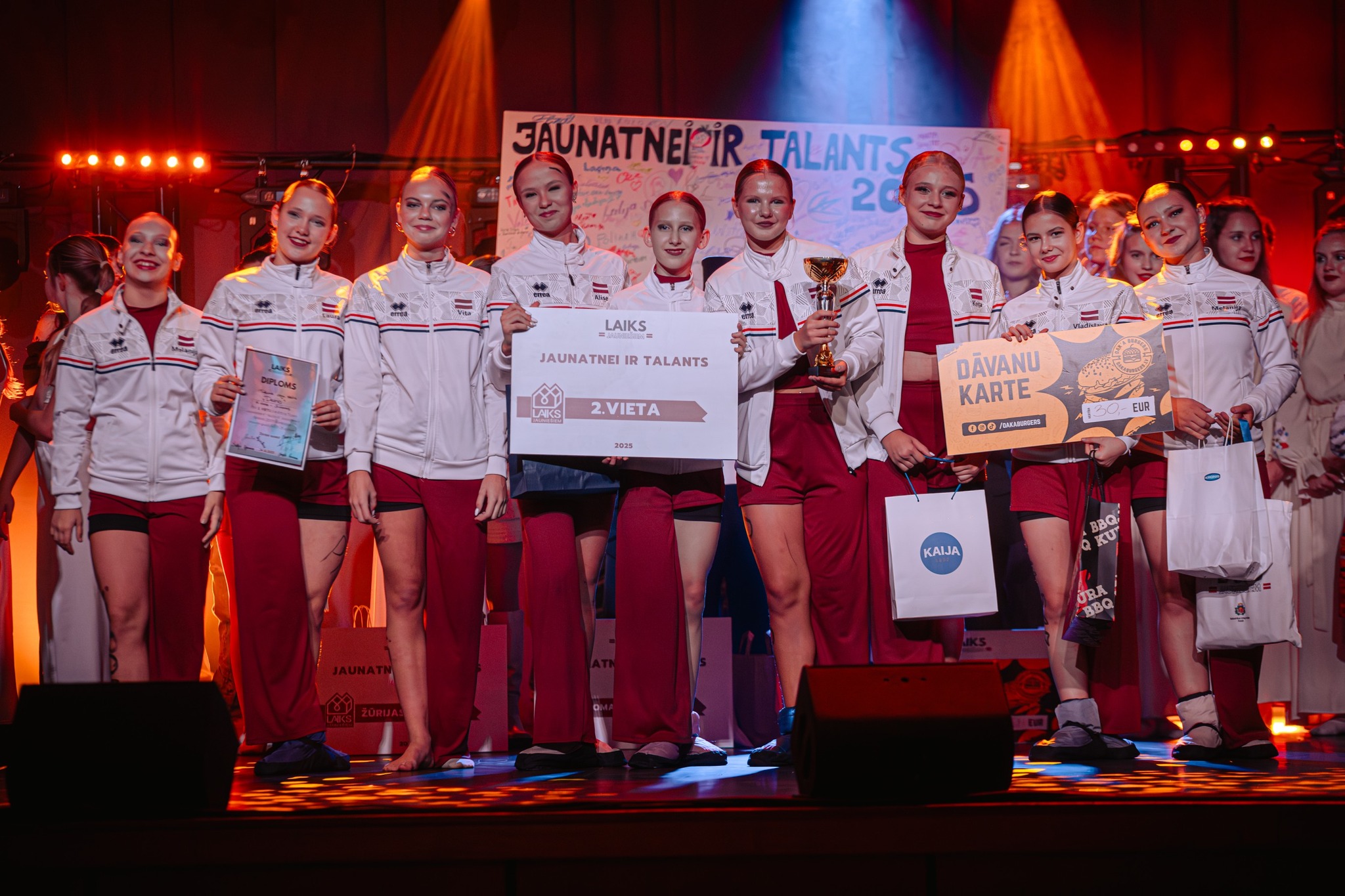 May be an image of ‎text that says '‎...... JAUNATNEPIR TALANTS و 20-5 2 LAIKS JAUNATNEI JAUNATNEIRTALANTS TALANTS 2.VIETA ー 80 2.VIETA 3022 073 DAVANU KARTE G00 000MREA ម់ ELR KAIJA Bac KU PBO JBA BBA‎'‎