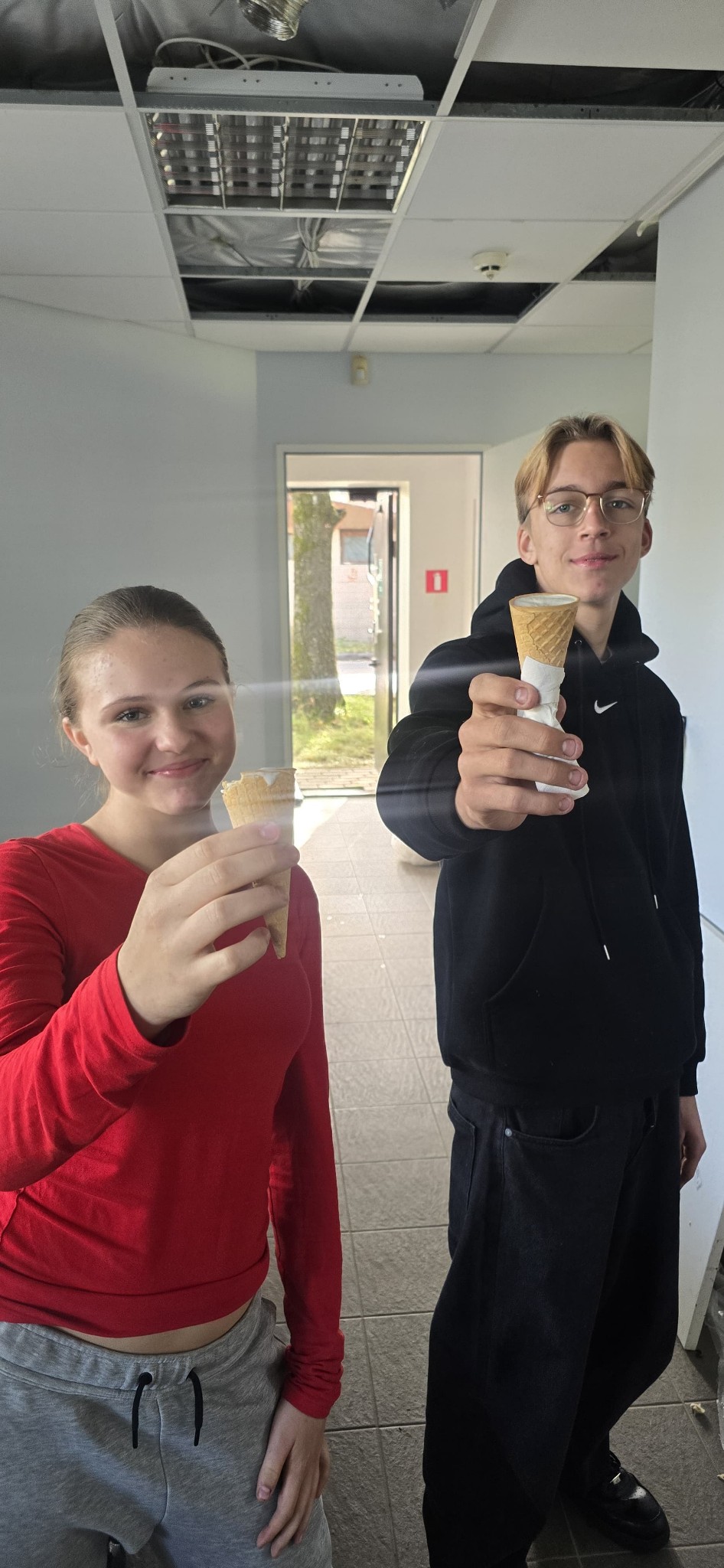 May be an image of 2 people, gelato and ice cream