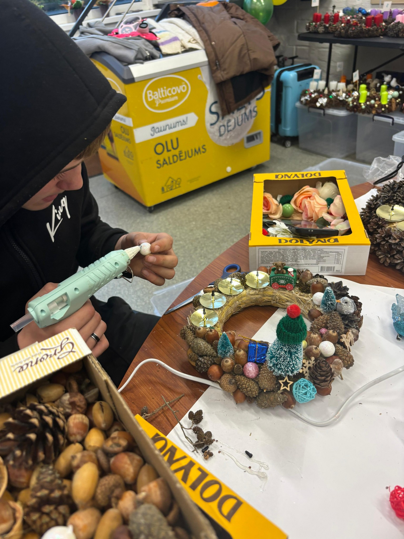 May be an image of pinecone and text