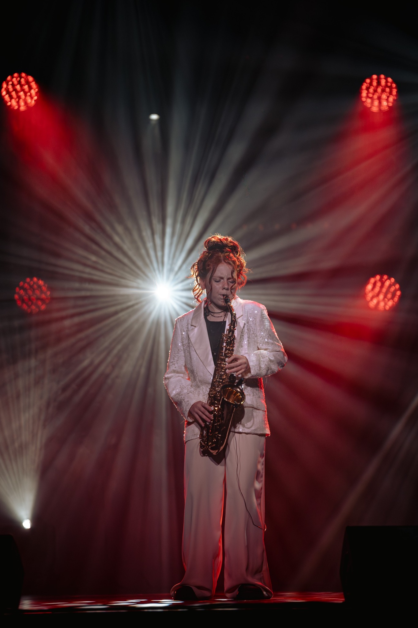 May be an image of saxophone