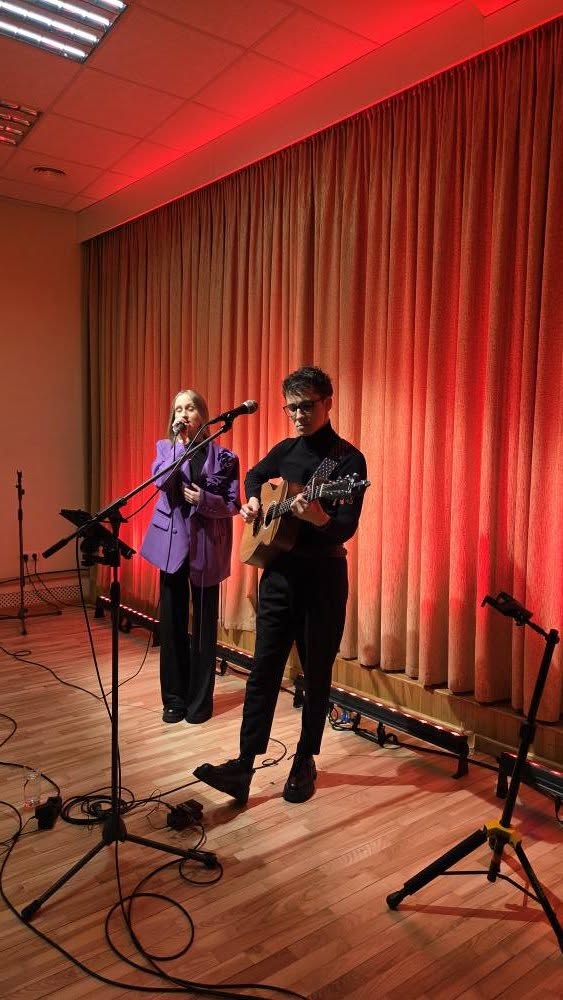 May be an image of clarinet, speaker, violin, guitar and accordion