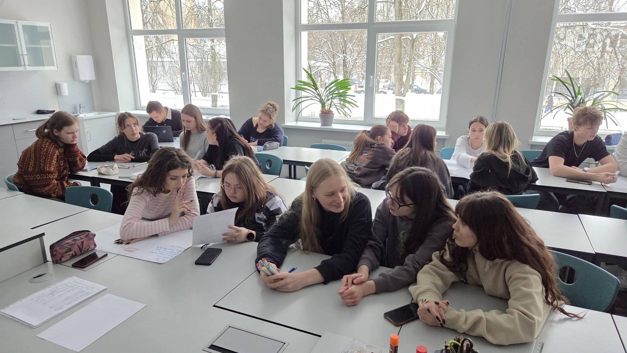 May be an image of studying