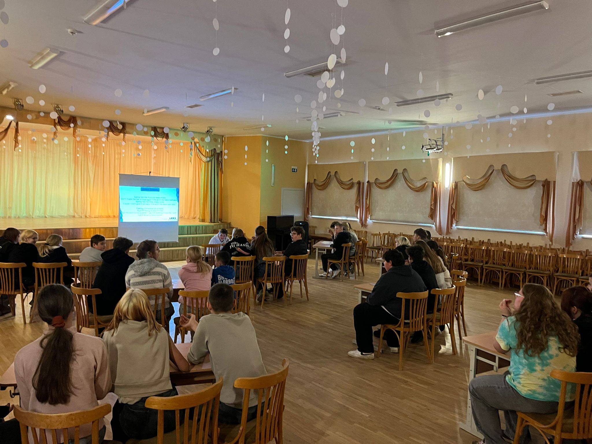 May be an image of one or more people and lighting