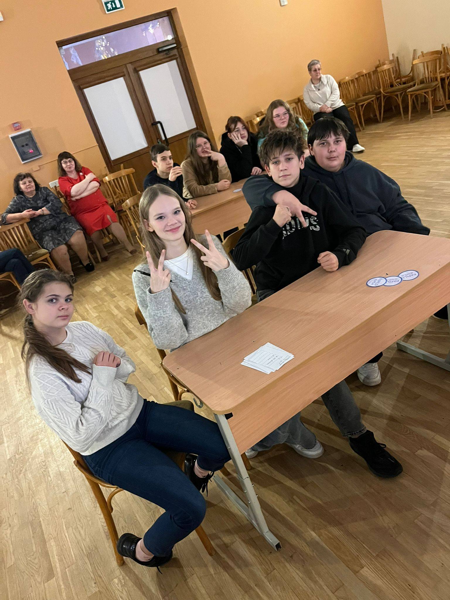 May be an image of one or more people, people studying and table