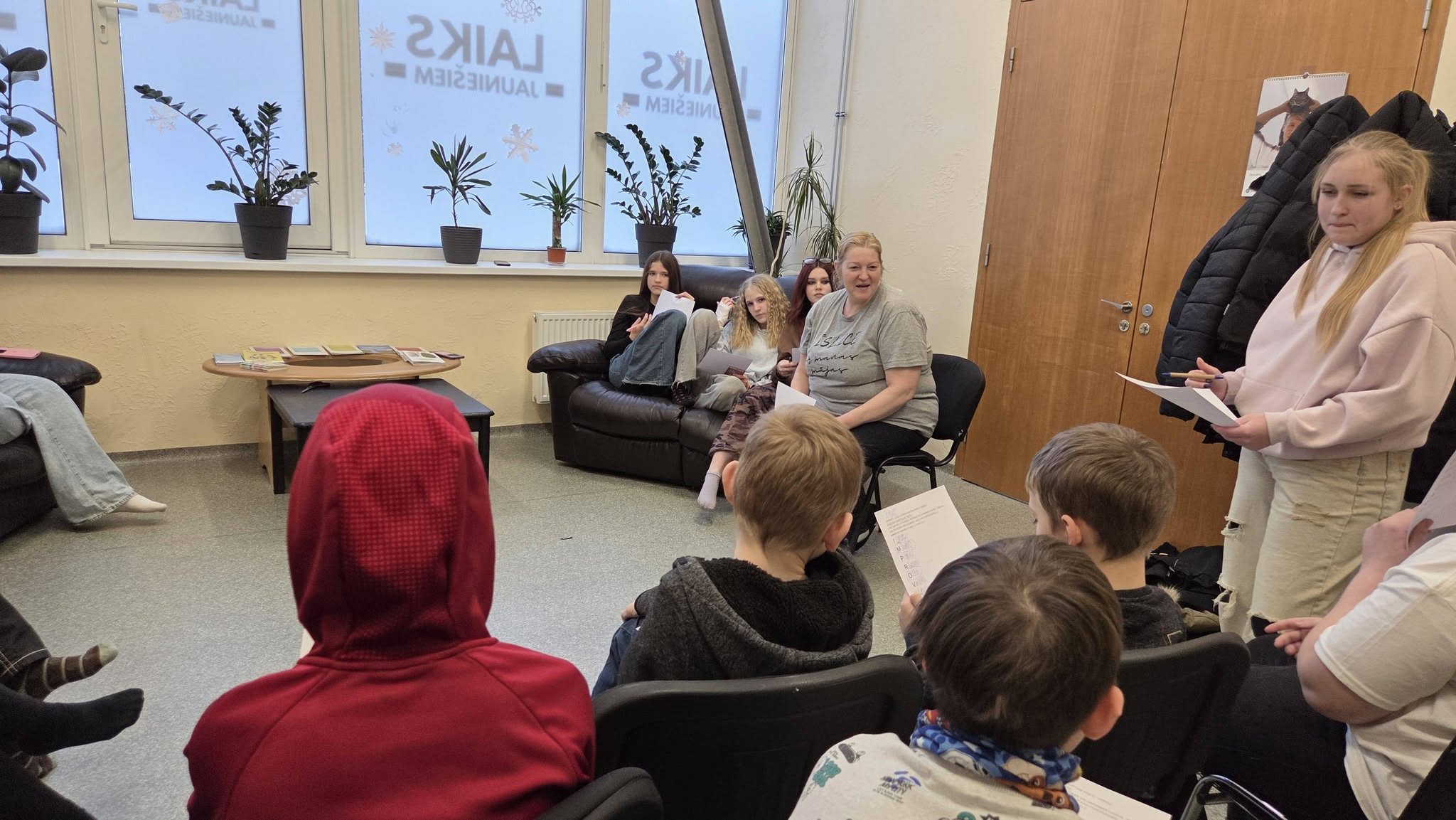 May be an image of studying