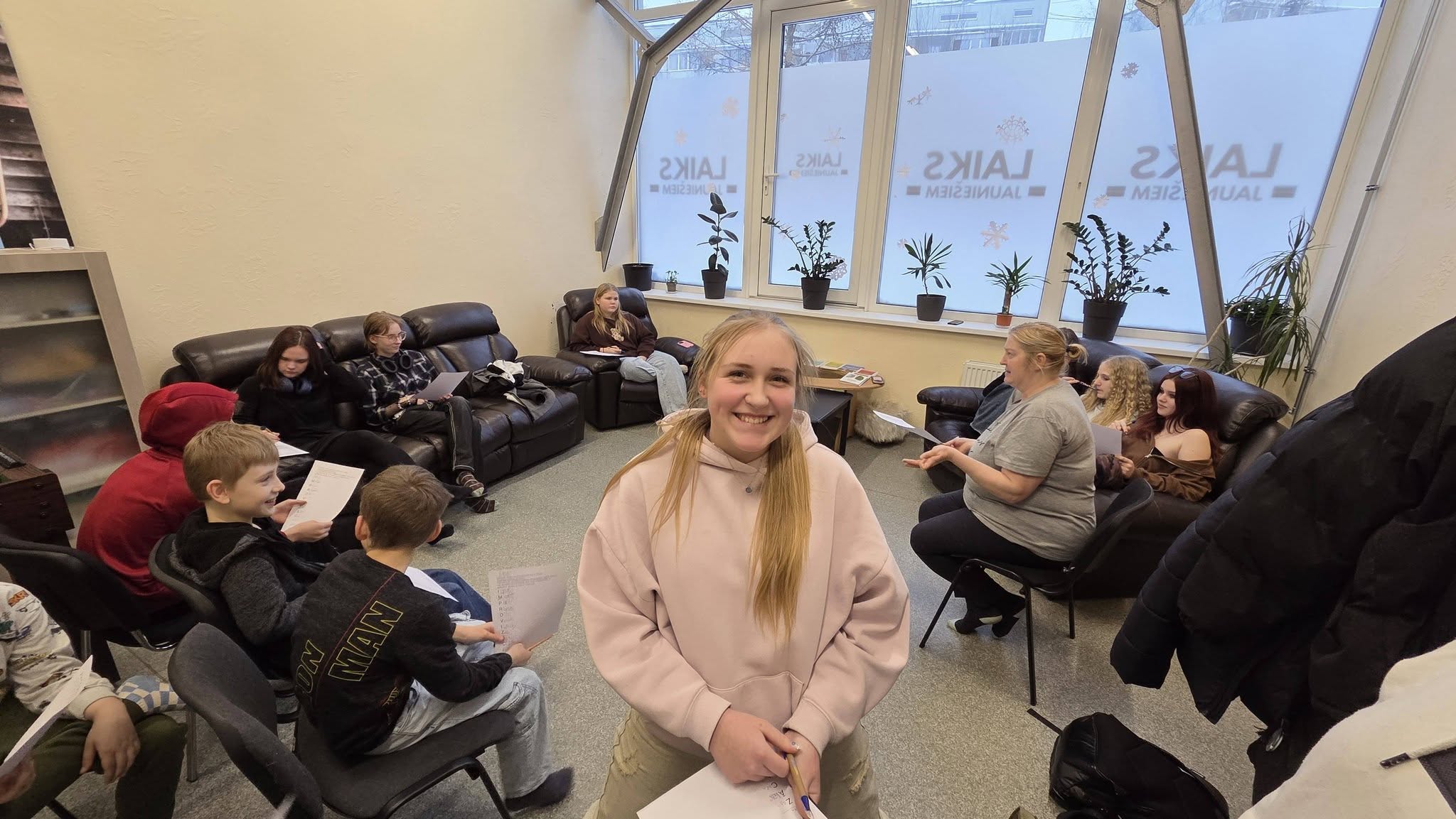 May be an image of one or more people and people studying