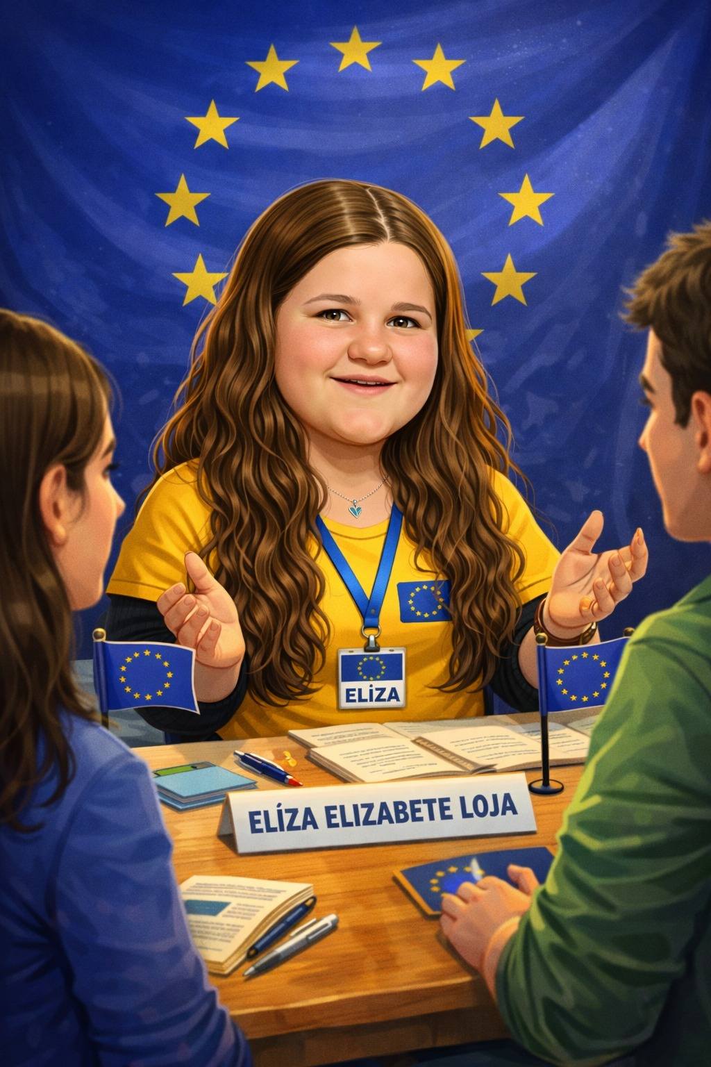 May be a cartoon of ‎poster and ‎text that says '‎ننفه ELİZA ELIZ ELIZA ELIZABETE LOJA‎'‎‎